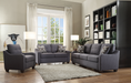 Cleavon II Gray Linen Sofa w/2 Pillows image