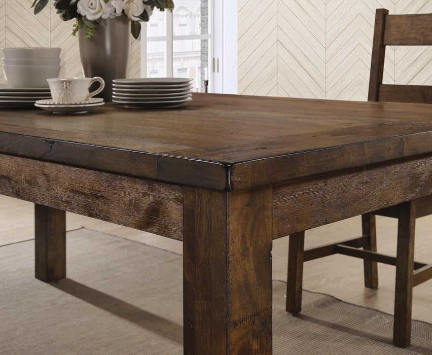 Coleman Rectangular Dining Table Rustic Golden Brown