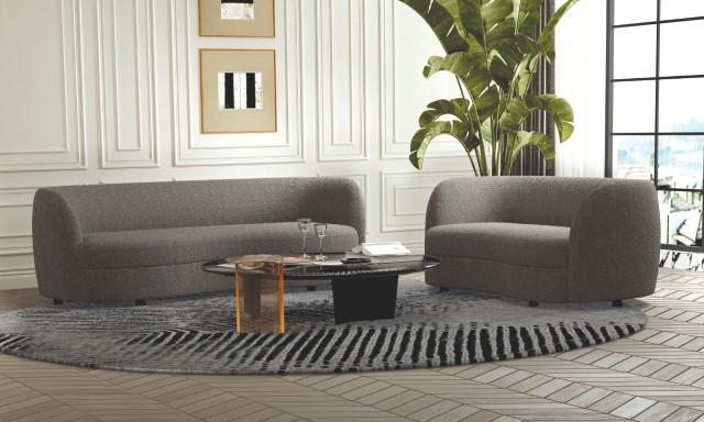 VERSOIX Loveseat, Charcoal Gray