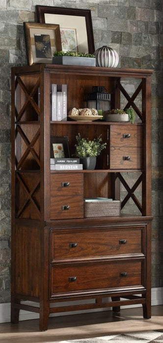 Frazier Bookcase in Brown Cherry 1649-18