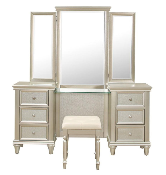 Homelegance Celandine Vanity Dresser with Mirror in Silver 1928-15* image