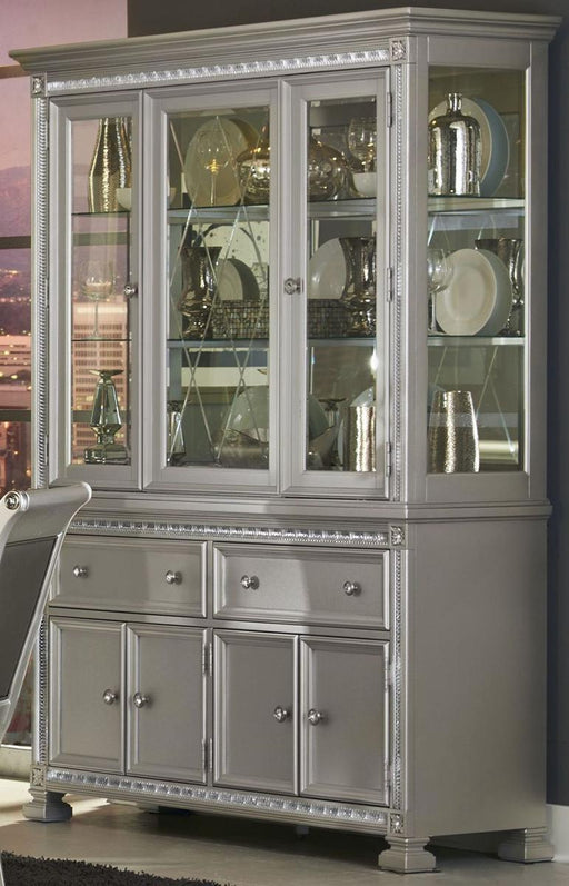 Bevelle Buffet with Hutch in Silver 1958-50-55 image