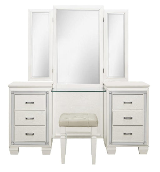 Allura Vanity Dresser with Mirror in White 1916W-15* image