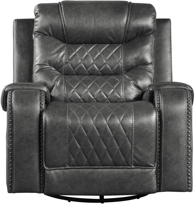 Putnam Swivel Glider Reclining Chair in Gray 9405GY-1 image