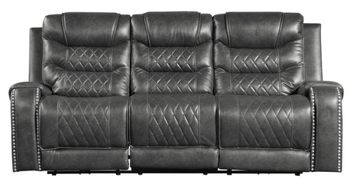 Putnam Power Double Reclining Sofa with Drop-Down in Gray 9405GY-3PW image